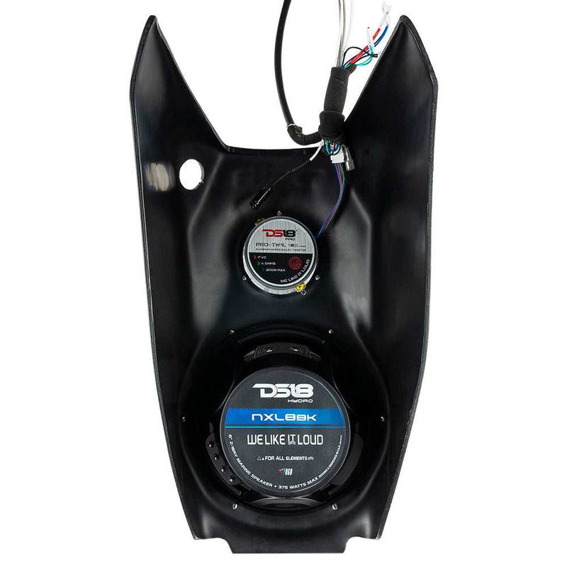 Load image into Gallery viewer, Polaris Slingshot Water Fall Center Console 1 X 8&quot; Enclosure With NXL-8/BK and PRO-TW1L | 2015 - 2019 - Skoutley Outdoors LLC
