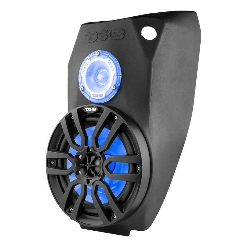 Load image into Gallery viewer, Polaris Slingshot Water Fall Center Console 1 X 8" Enclosure With NXL-8/BK and PRO-TW1L | 2015 - 2019
