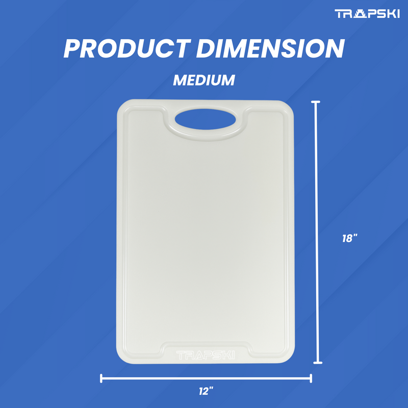 Load image into Gallery viewer, TRAPSKI Premium 1/2 Inch Thick HDPE Cutting Boards | Food-Grade Kitchen Prep Surface | Juice Grooves | Made in the USA
