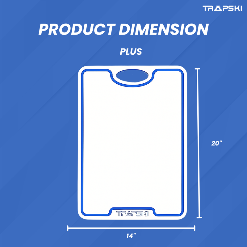 Load image into Gallery viewer, TRAPSKI Premium 1/2 Inch Thick HDPE Cutting Boards | Food-Grade Kitchen Prep Surface | Juice Grooves | Made in the USA
