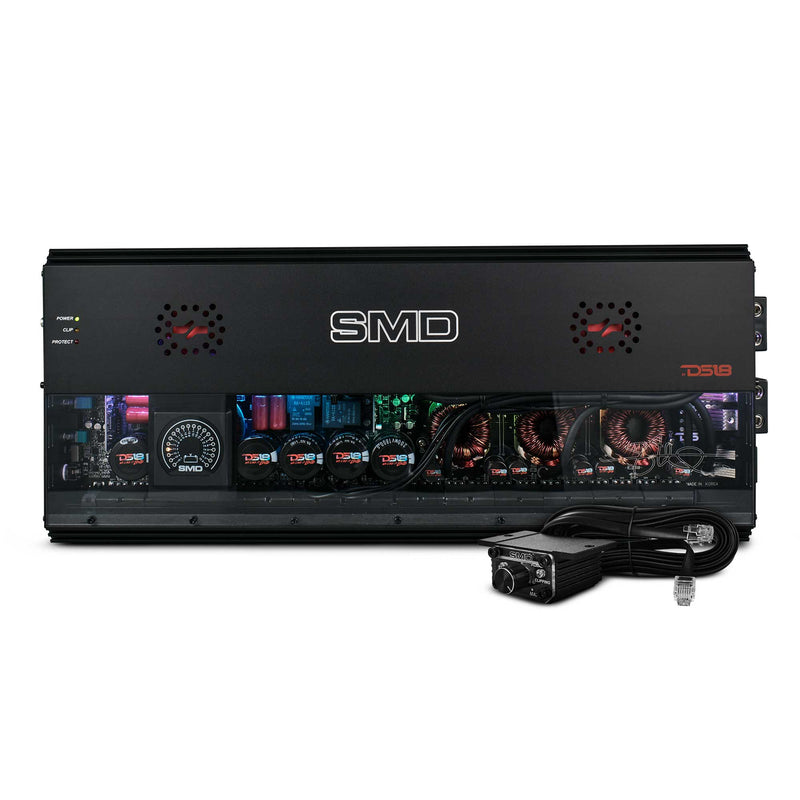 Load image into Gallery viewer, SMD Monoblock Amplifier with VM-1 Voltmeter and Digital LED Lights 8500W RMS at 1-ohm - Steve Meade Designs
