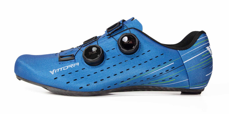 Load image into Gallery viewer, Nuvola Road Cycling Shoes - Blue/Black (3-Bolt Look Sole)
