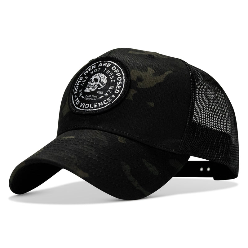 Load image into Gallery viewer, Some Men Are Opposed To Violence Patch Snapback Hat
