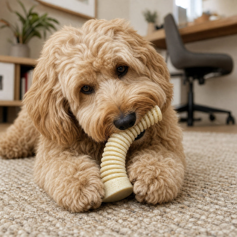 Load image into Gallery viewer, Flufflehorn Dental Antler - Indestructible Nylon Dog Chew Toy XL | USA Made
