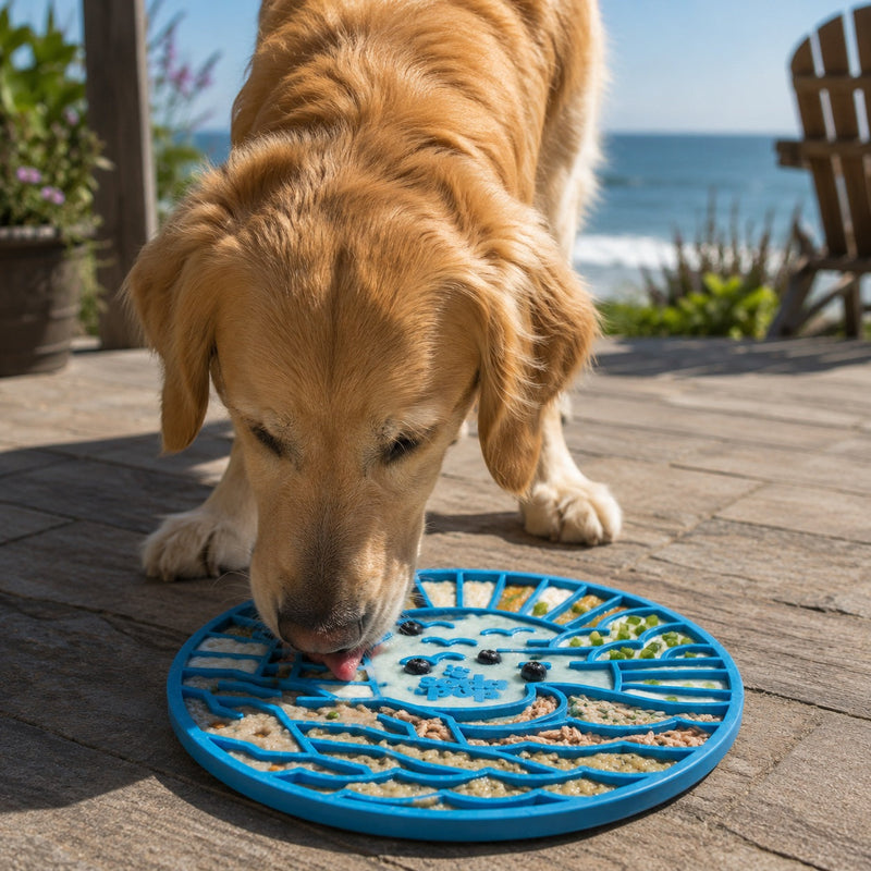 Load image into Gallery viewer, Lighthouse eMat - Enrichment Lick Mat For Dogs and Cats - With Suction Cups | USA Made
