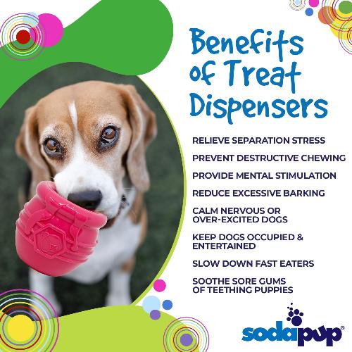 Load image into Gallery viewer, Honey Pot Dog eCup Treat Dispenser | Durable PUP-X Rubber Enrichment Toy | USA Made
