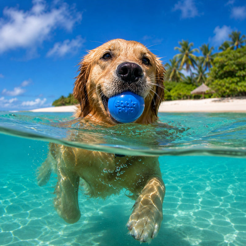 Load image into Gallery viewer, Squeak Ball - Durable Squeaky Dog Toy, Floats, Chew Toy | USA Made
