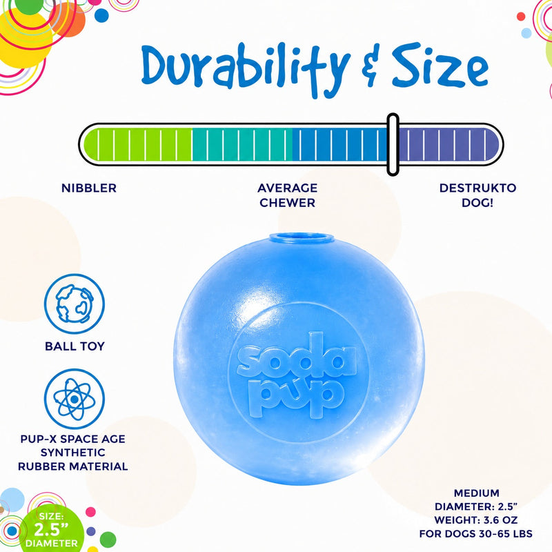 Load image into Gallery viewer, Strobe Ball Light-Up Dog Toy - Durable Floating Chew Ball | Made in USA
