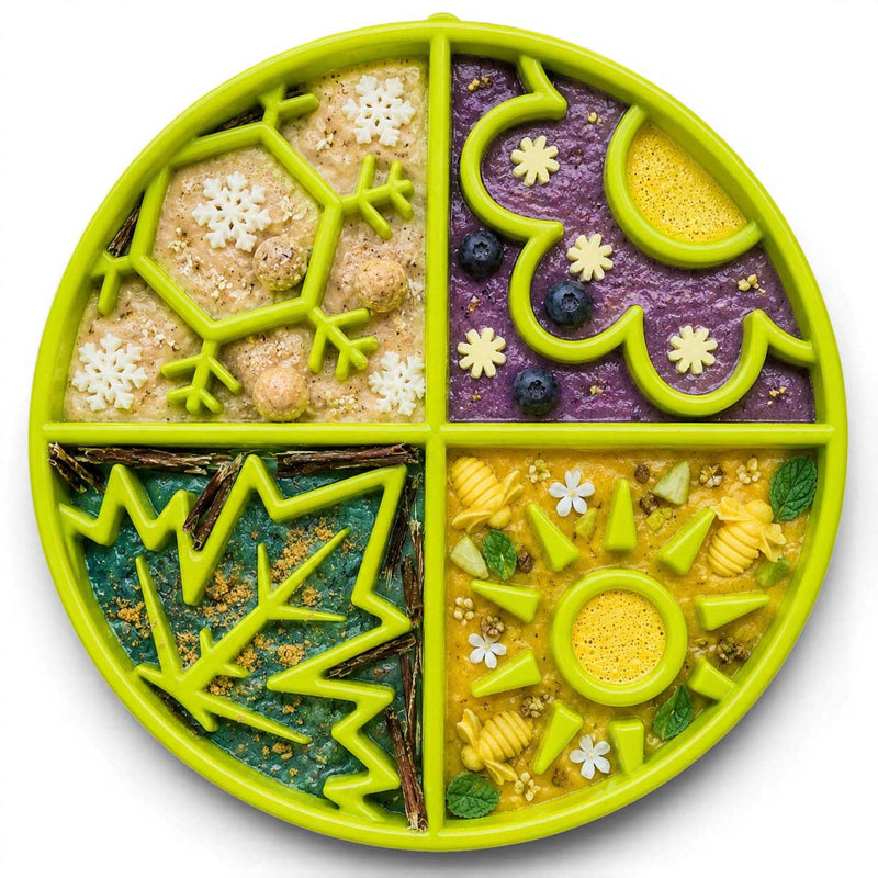 Load image into Gallery viewer, Four Seasons eTray - Shallow Slow Feeder Dog Bowl for Enrichment | USA Made
