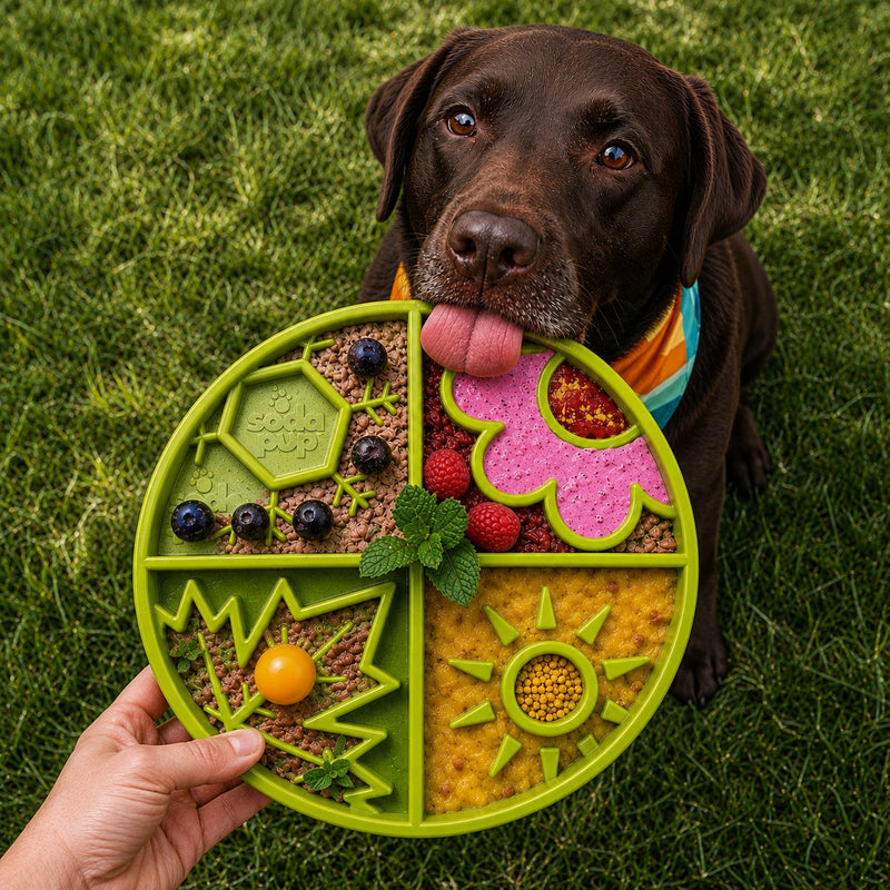 Load image into Gallery viewer, Four Seasons eTray - Shallow Slow Feeder Dog Bowl for Enrichment | USA Made
