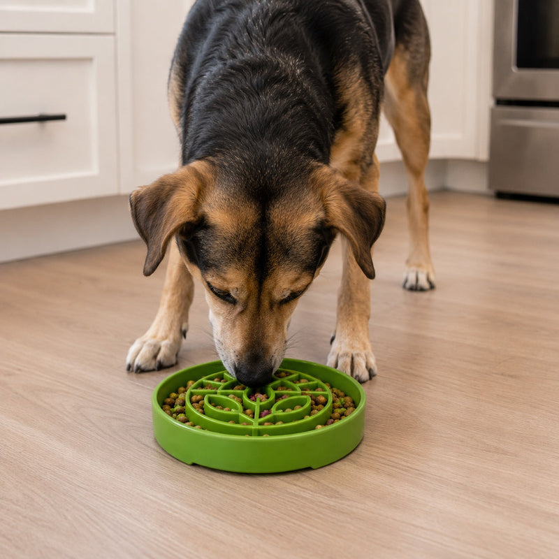 Load image into Gallery viewer, Garden Design eTray - Shallow Slow Feeder Dog Bowl for Enrichment | USA
