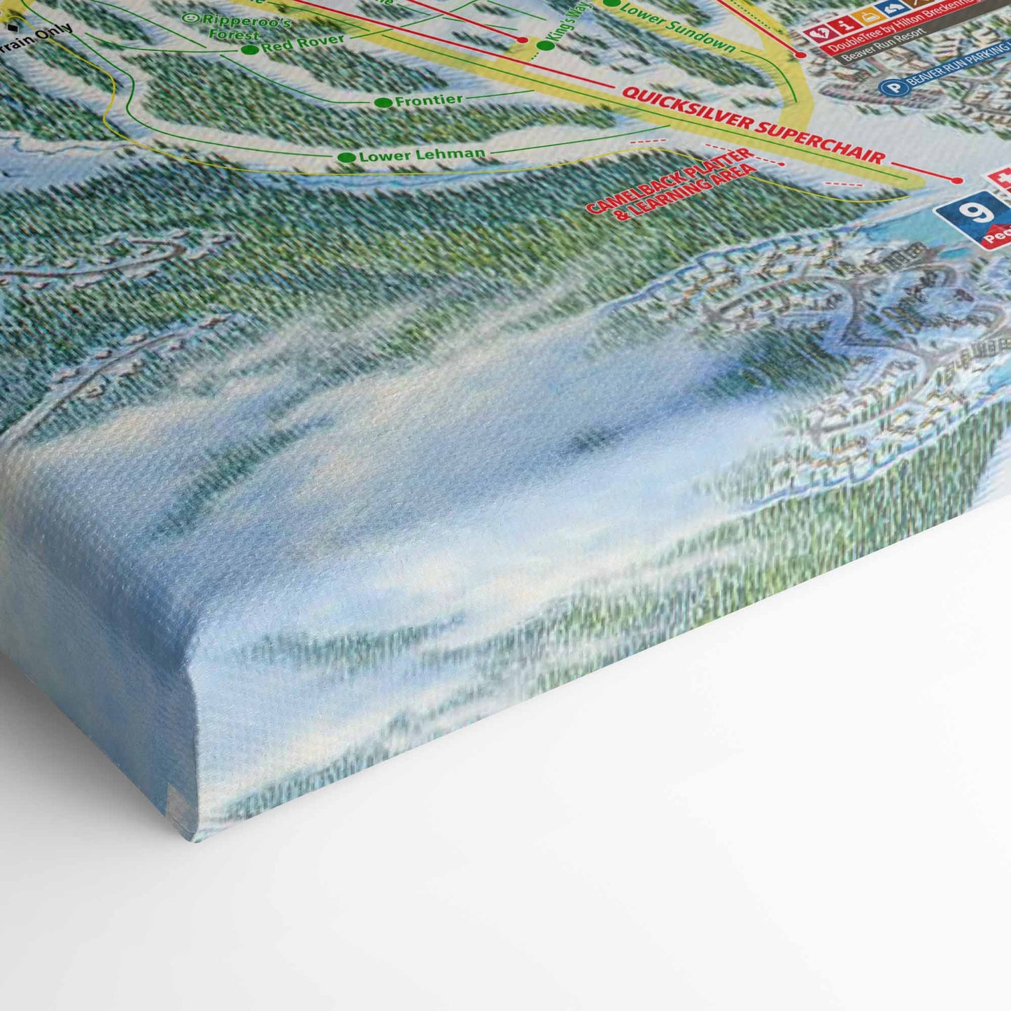 Breckenridge Ski Resort Trail Map Poster