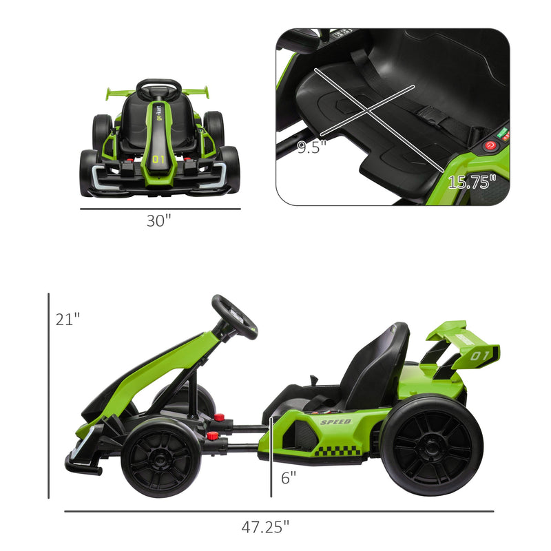 Load image into Gallery viewer, Adjustable Seat Electric Go Kart with Slow Start - 24V, 7.5 MPH
