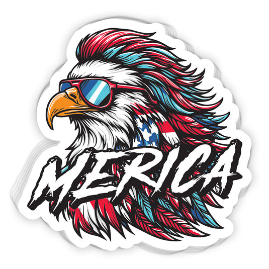 Merica Mullet Eagle Decal