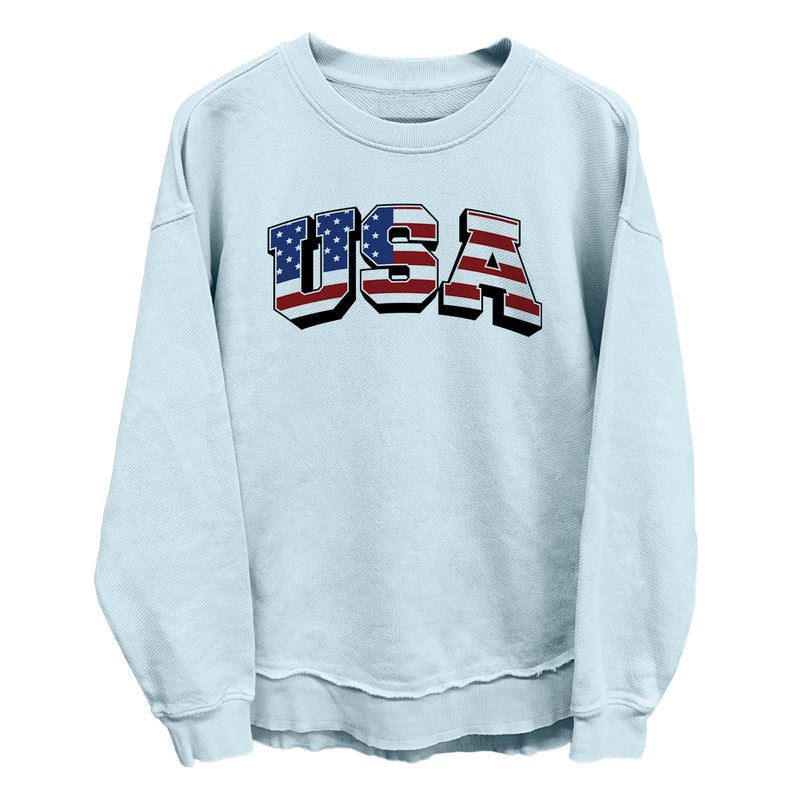 Load image into Gallery viewer, USA Flag Lettering (Front)
