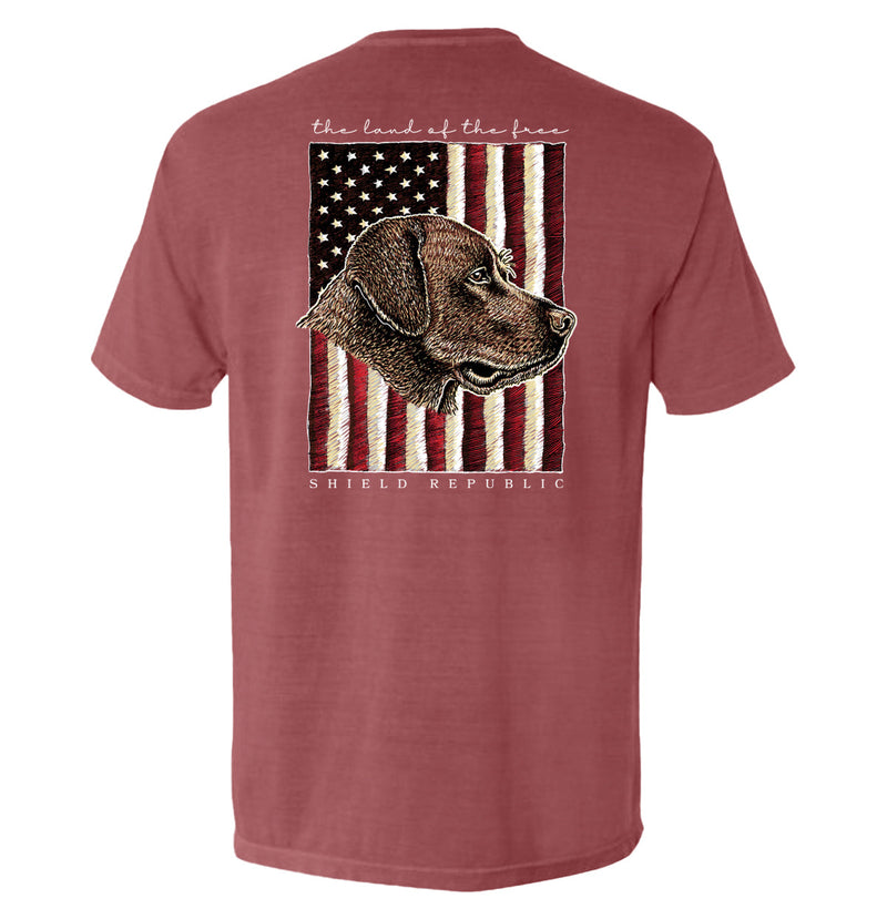 Load image into Gallery viewer, The Land of the Free Chocolate Lab
