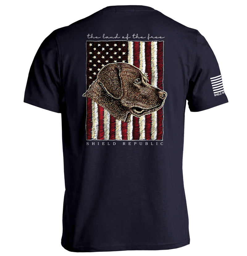 Load image into Gallery viewer, The Land of the Free Chocolate Lab
