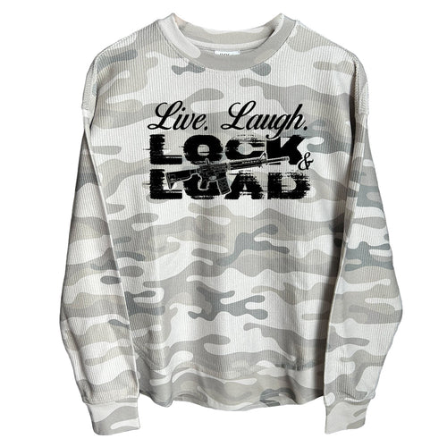 Live Laugh Lock and Load (Front) Corded Poncho