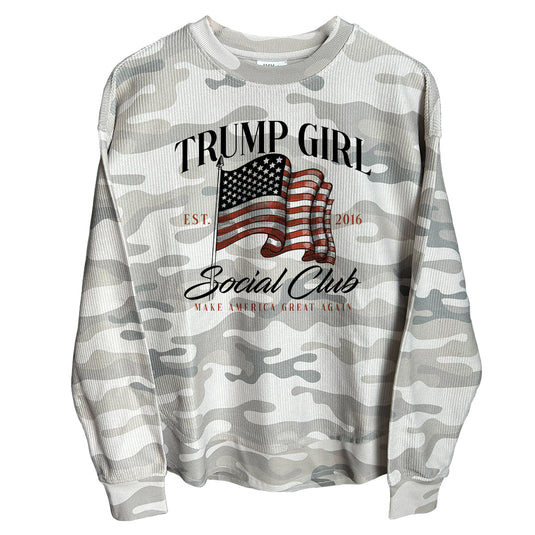 Trump Girl Social Club (Front) Corded Poncho