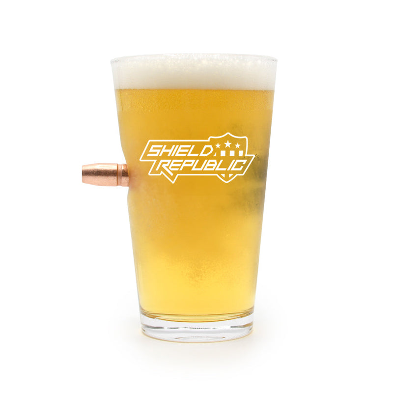 Load image into Gallery viewer, Firearm Flag - 50 Cal Pint Glass
