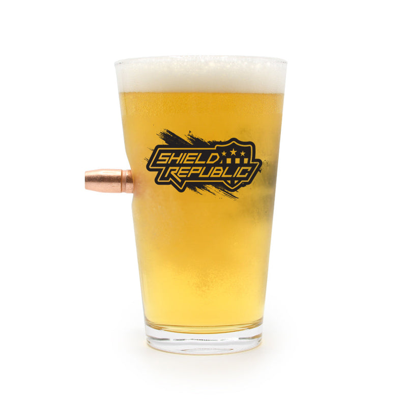 Load image into Gallery viewer, Wooden Spoon Survivor - 50 Cal Pint Glass
