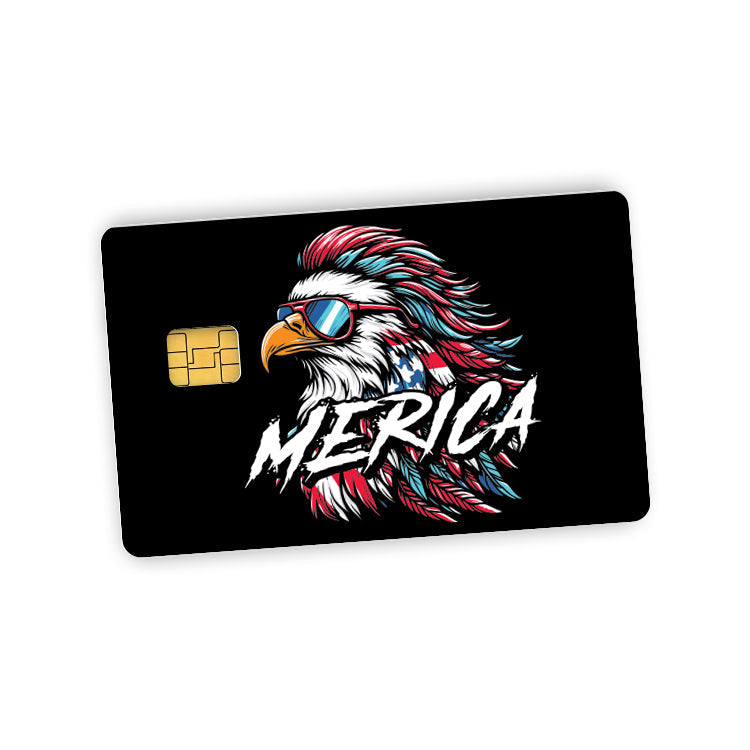 Load image into Gallery viewer, Merica Mullet Eagle Credit Card Skin Decal
