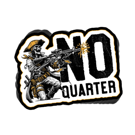 No Quarter AR15 Skeleton Decal