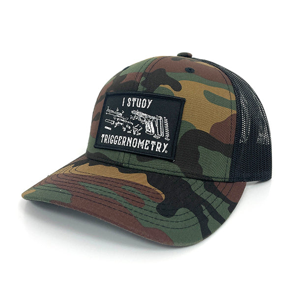 Load image into Gallery viewer, I Study Triggernometry Woven Patch Hat
