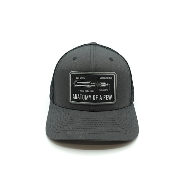 Load image into Gallery viewer, Anatomy Of A Pew Woven Patch Hat
