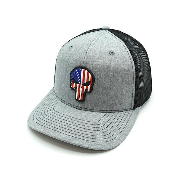 Load image into Gallery viewer, USA Punisher PVC Patch Hat
