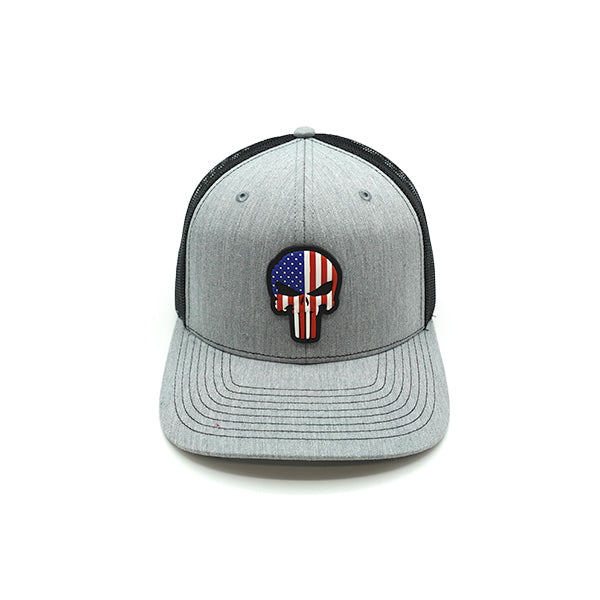 Load image into Gallery viewer, USA Punisher PVC Patch Hat
