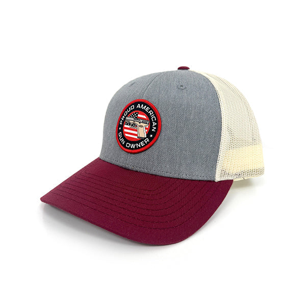 Load image into Gallery viewer, Proud American Gun Owner Woven Patch Hat
