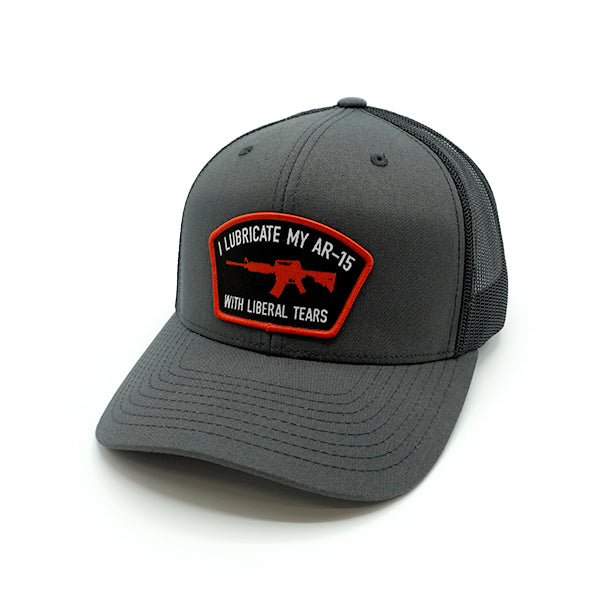 Load image into Gallery viewer, I Lubricate my AR15 Woven Patch Hat
