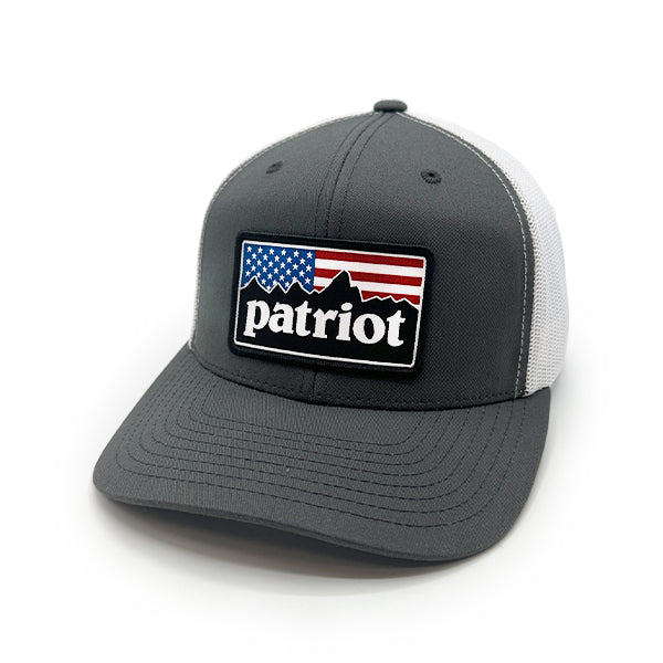 Load image into Gallery viewer, Patriot Mountains Woven Patch Hat
