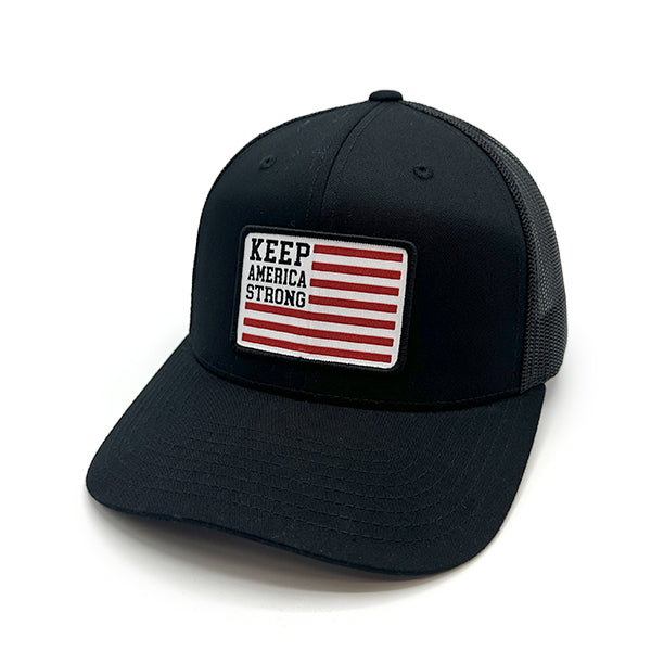 Load image into Gallery viewer, Keep America Strong Flag Woven Patch Hat
