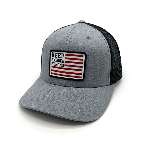 Load image into Gallery viewer, Keep America Strong Flag Woven Patch Hat
