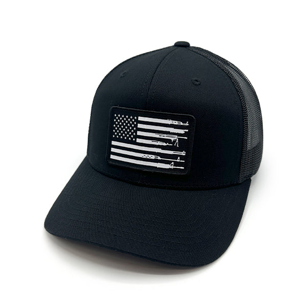 Load image into Gallery viewer, Firearm Flag Woven Patch Hat
