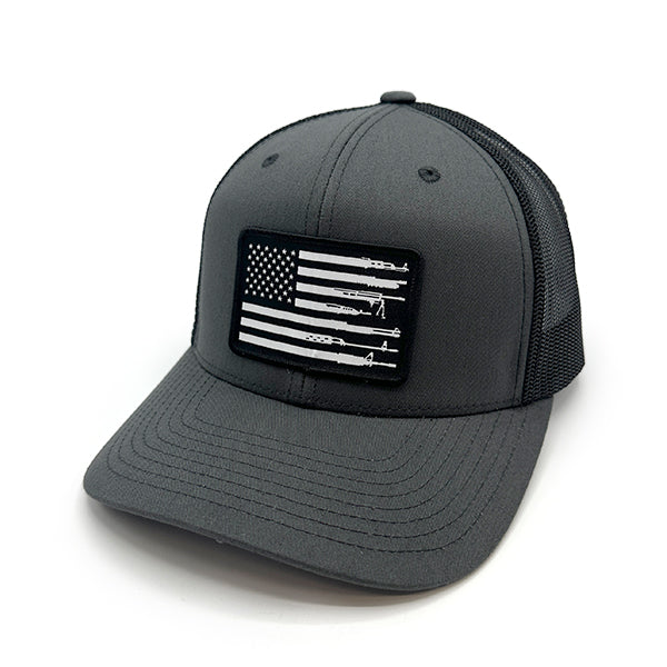 Load image into Gallery viewer, Firearm Flag Woven Patch Hat
