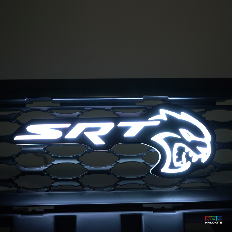 Load image into Gallery viewer, SRT Hellcat LED Emblem Badge: (Multicolor)
