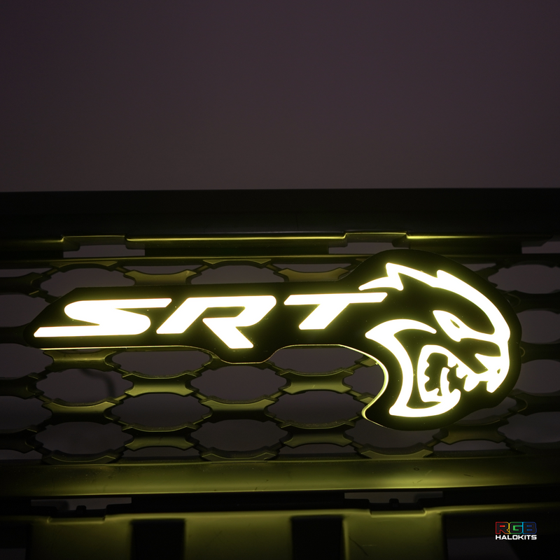 Load image into Gallery viewer, SRT Hellcat LED Emblem Badge: (Multicolor)
