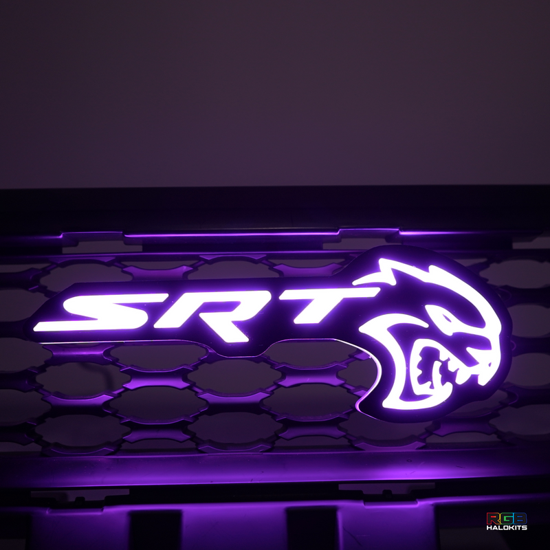Load image into Gallery viewer, SRT Hellcat LED Emblem Badge: (Multicolor)
