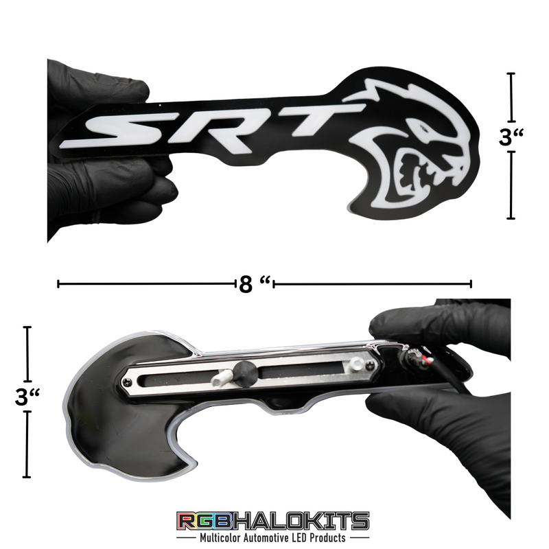 Load image into Gallery viewer, SRT Hellcat LED Emblem Badge: (Multicolor)
