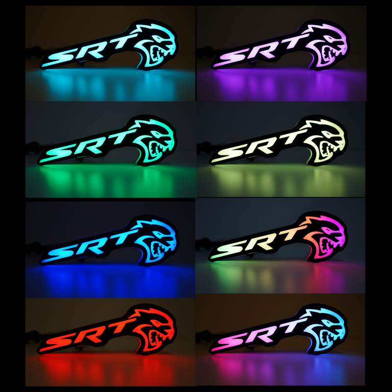Load image into Gallery viewer, SRT Hellcat LED Emblem Badge: (Multicolor)
