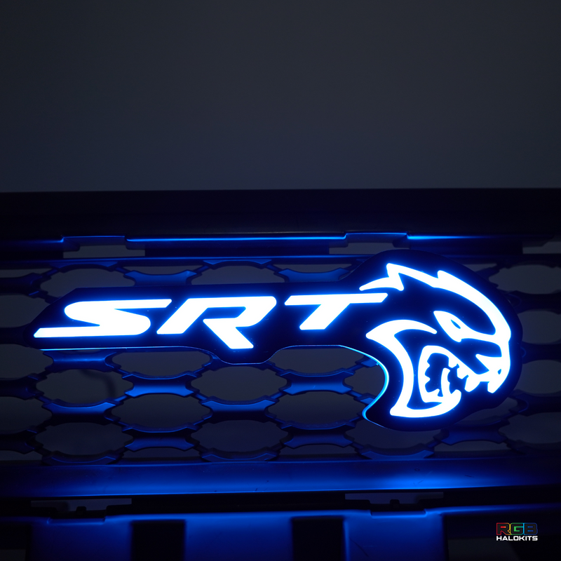 Load image into Gallery viewer, SRT Hellcat LED Emblem Badge: (Multicolor)
