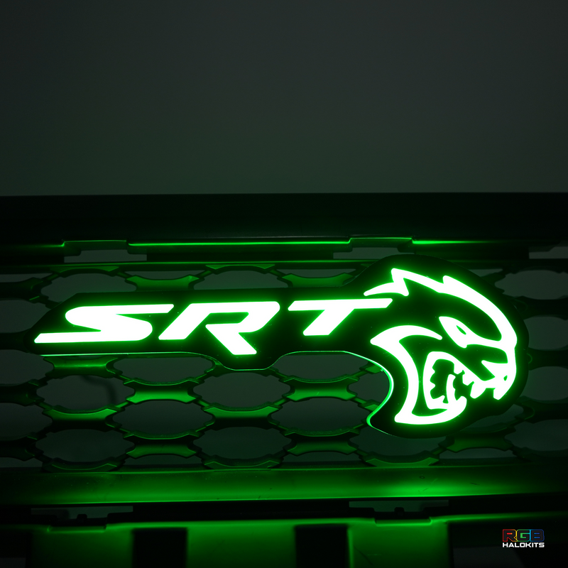 Load image into Gallery viewer, SRT Hellcat LED Emblem Badge: (Multicolor)
