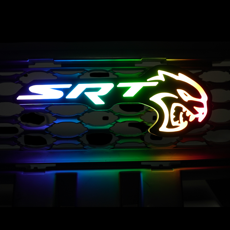 Load image into Gallery viewer, SRT Hellcat LED Emblem Badge: (Multicolor)
