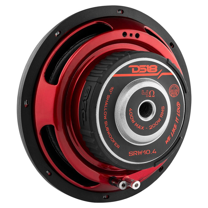 Load image into Gallery viewer, SRW Shallow-Mount 10" Subwoofer 200 Watts Rms SVC 4-Ohm
