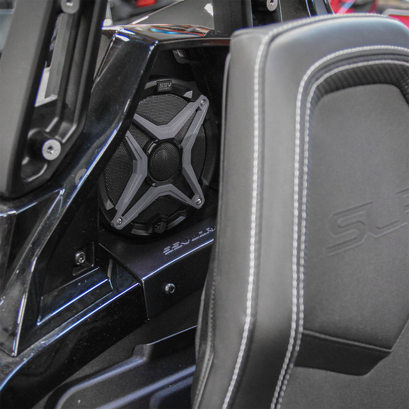 Load image into Gallery viewer, SSV Works 6.5&quot; Behind the head Speaker pods for Polaris Slingshot
