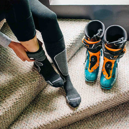 Merino Wool Snowboard Socks - Lightweight Over The Calf