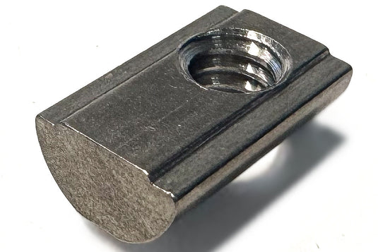 10S Self-Aligning Roll-In T-Nuts with Ball Spring – 304 Stainless Steel (1/4-20 Thread)